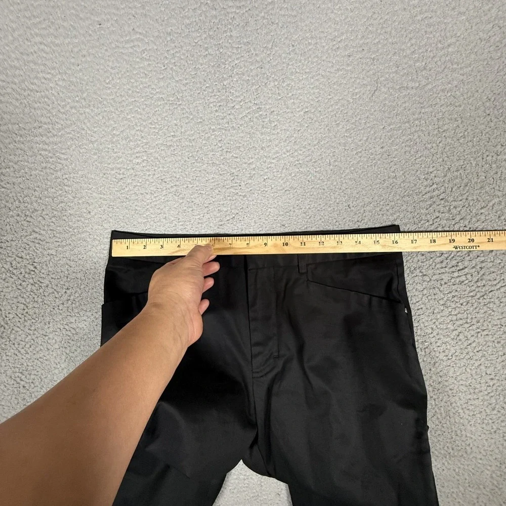 RLX Ralph Lauren Pants Mens 32x31 Black Ankle Zip‎ Golf Chino Straight Fit Logo